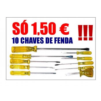 CHAVES DE FENDA CONJUNTO DE 10